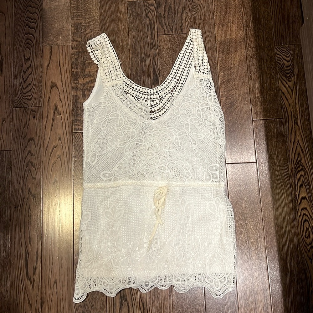 Angel Biba lace beach coverup